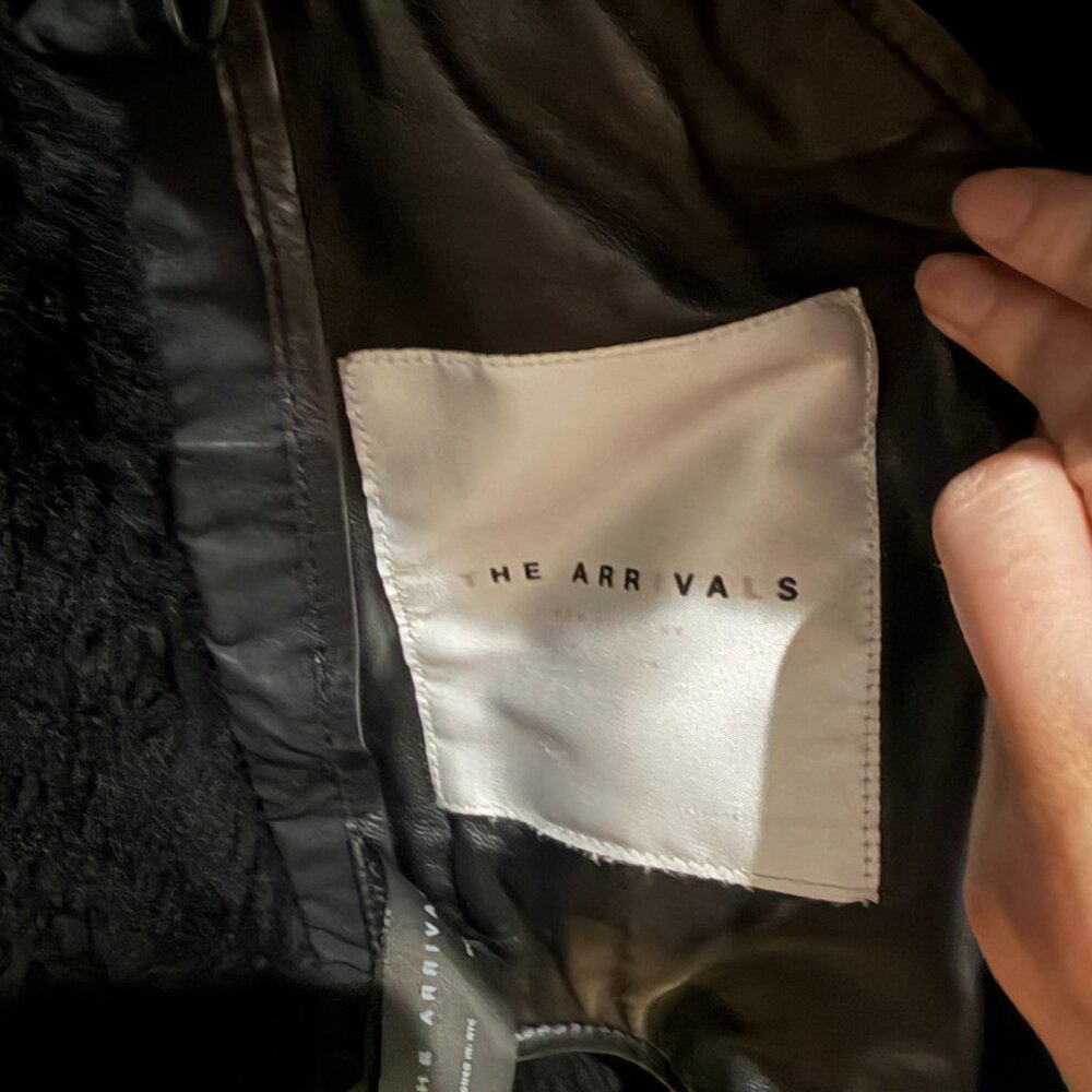 The Arrivals Leather & Shearling Moto Jacket - Picture 7 of 10
